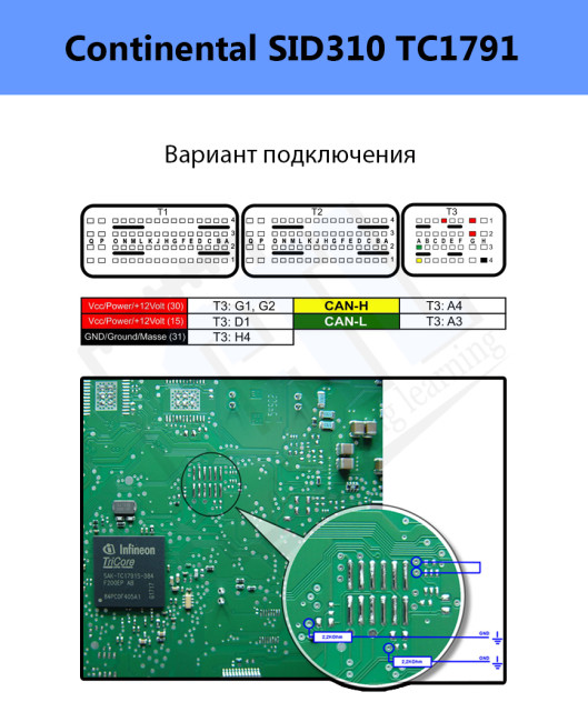 Распиновка Renault_Continental_SID310 Распиновка Renault_Continental_SID310