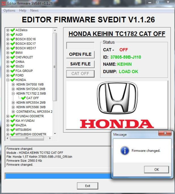 MODULE CAT OFF KEIHIN TC1782 2.5 MB HONDA MODULE CAT OFF KEIHIN TC1782 2.5 MB HONDA