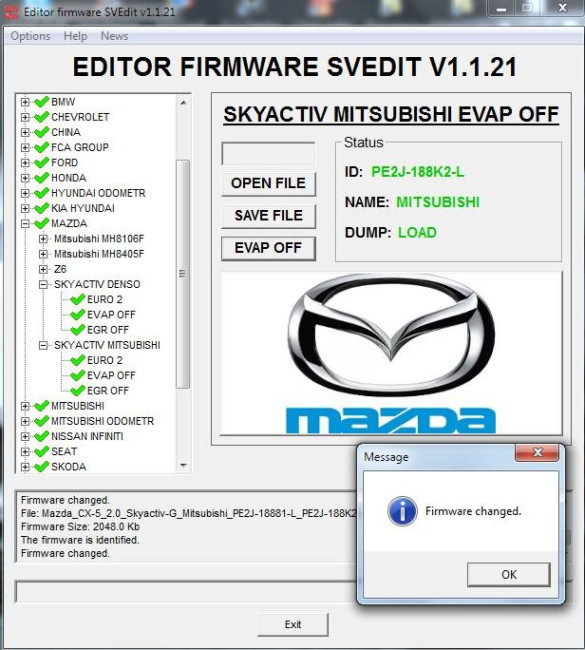 MODULE MAZDA SKYAKTIV ECU MITSUBISHI EVAP OFF MODULE MAZDA SKYAKTIV ECU MITSUBISHI EVAP OFF
