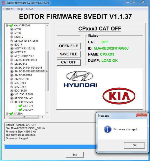 MODULE CAT OFF KEFICO CPEGD3/CPEGP3 HYUNDAI KIA