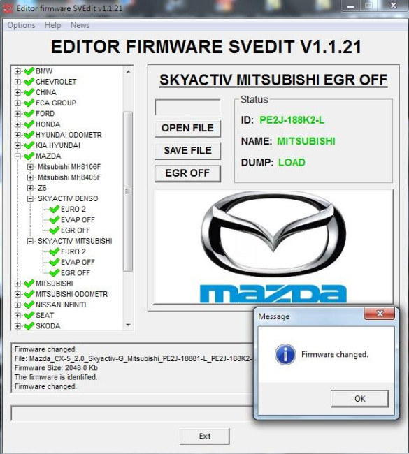 MODULE MAZDA SKYAKTIV ECU MITSUBISHI EGR OFF MODULE MAZDA SKYAKTIV ECU MITSUBISHI EGR OFF
