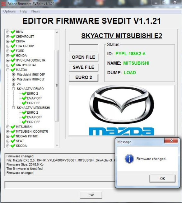 MODULE MAZDA SKYAKTIV ECU MITSUBISHI EURO 2