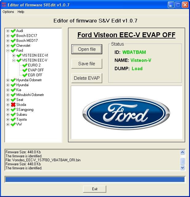 MODULE Ford Visteon EEC-V EVAP OFF