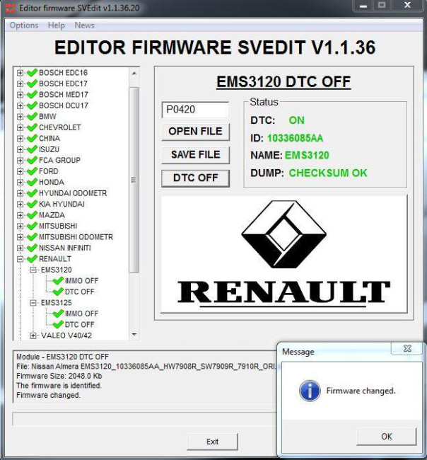 MODULE DTC OFF EMS3120 RENAULT NISSAN MODULE DTC OFF EMS3120 RENAULT NISSAN