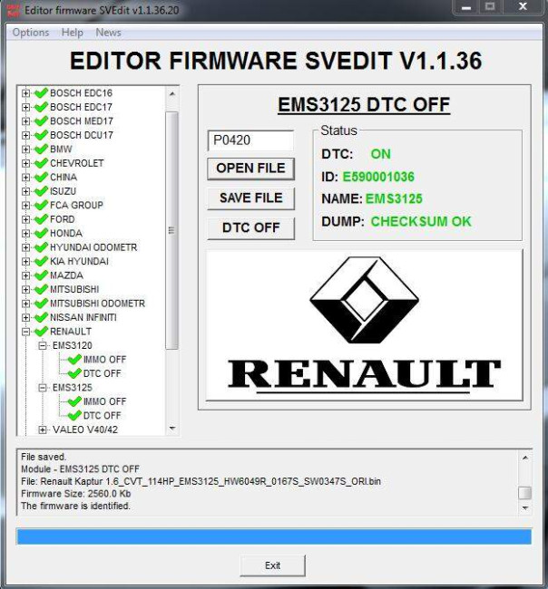 MODULE DTC OFF EMS3125 RENAULT NISSAN MODULE DTC OFF EMS3125 RENAULT NISSAN