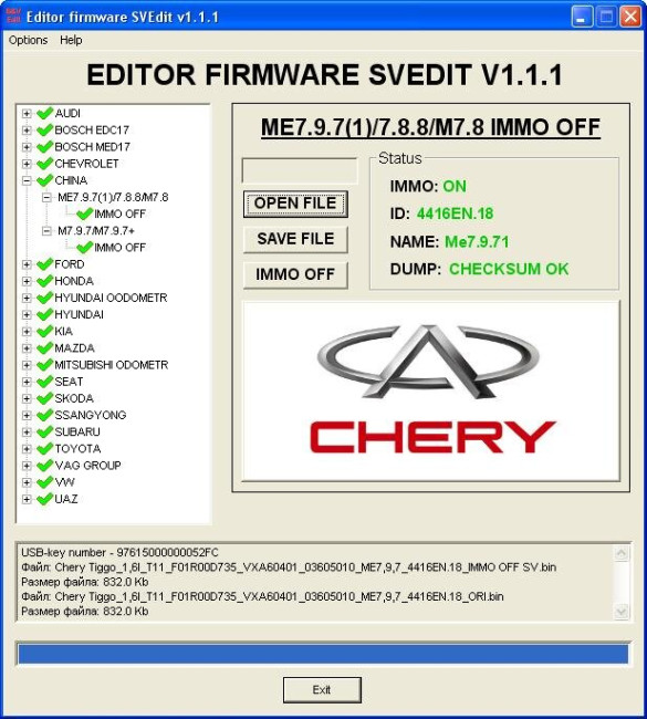 MODULE IMMO OFF ME7.9.7(1)/7.8.8/M7.8 M7.9.7/M7.9.7+ CHINA
