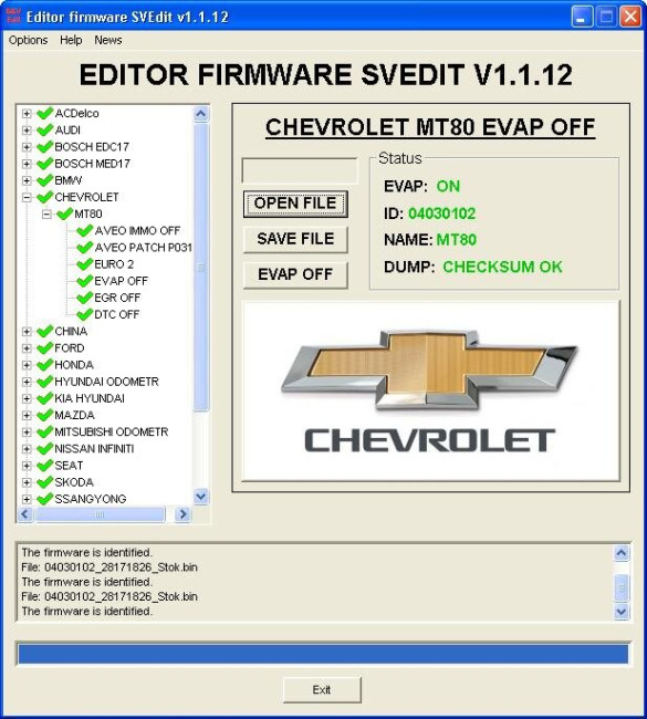 MODULE EVAP OFF DELPHI MT80 CHEVROLET