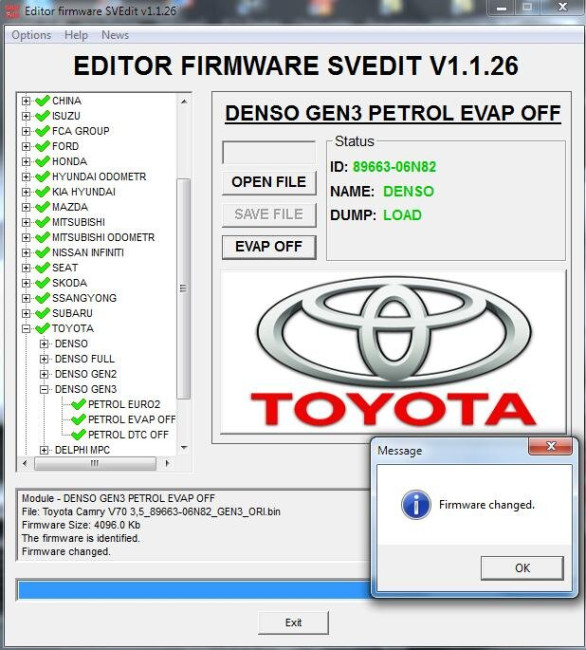 MODULE EVAP OFF DENSO PETROL GEN3 TOYOTA LEXUS