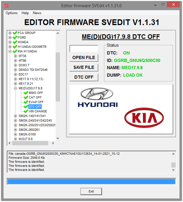 MODULE DTC OFF ME(D)(DG)17.9.8 HYUNDAI KIA MODULE DTC OFF ME(D)(DG)17.9.8 HYUNDAI KIA