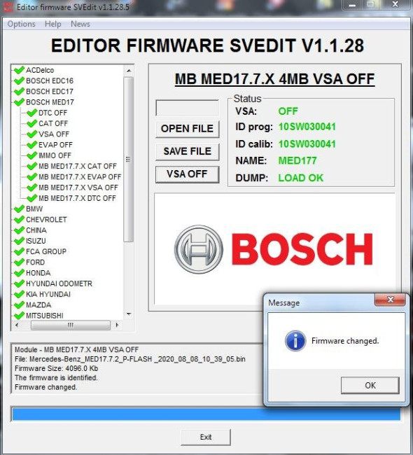 MODULE BOSCH MED17.7.X VSA OFF MERCEDES MODULE BOSCH MED17.7.X VSA OFF MERCEDES