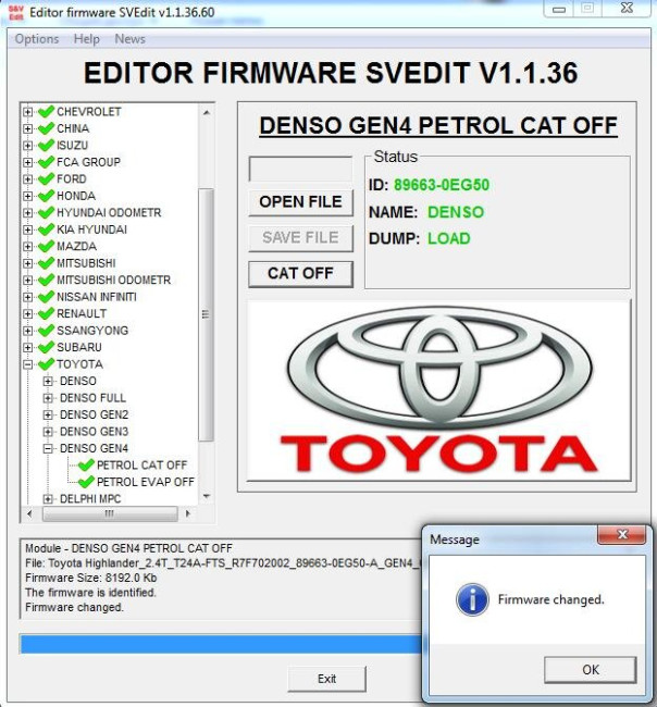MODULE CAT OFF DENSO GEN4 PETROL TOYOTA LEXUS