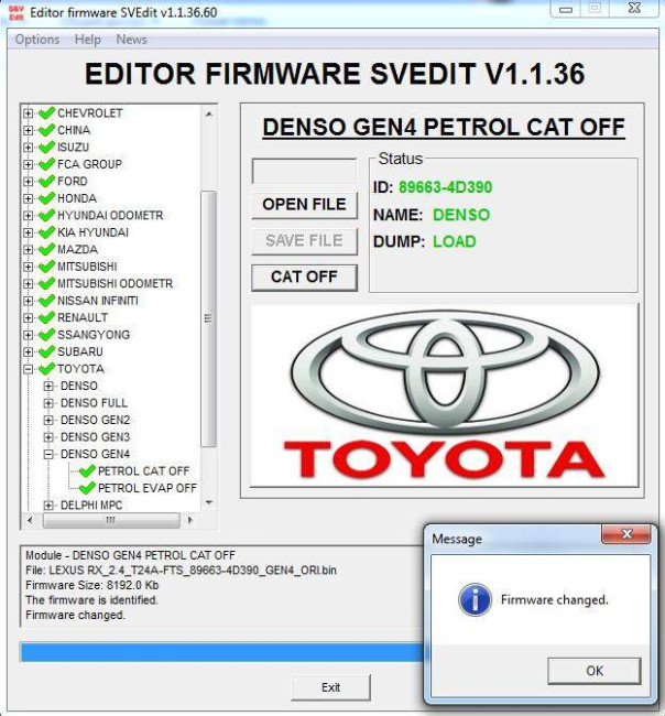 MODULE CAT OFF DENSO GEN4 PETROL TOYOTA LEXUS