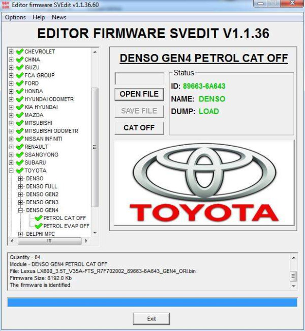 MODULE CAT OFF DENSO GEN4 PETROL TOYOTA LEXUS