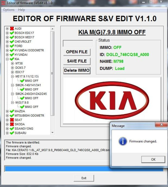 MODULE IMMO OFF M7.9.8/MG7.9.8 HYUNDAI_KIA MODULE IMMO OFF M7.9.8/MG7.9.8 HYUNDAI_KIA