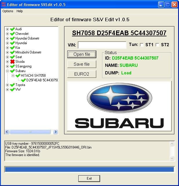 МОДУЛЬ SUBARU EURO2 HITACHI SH7058 D25F4EAB 5C44307507