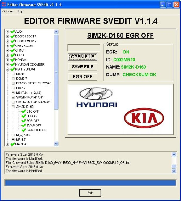 MODULE EGR OFF SIM2K-D160 HYUNDAI KIA